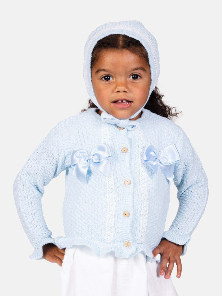 Baby girl blue cardigan best sale