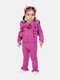 Baby Girl Kim Collection 2-piece Spanish Knitted Set - Plum