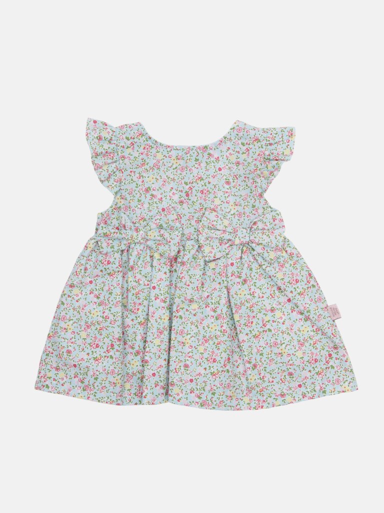 Baby Girl Floral Print Spanish Dress - MINT