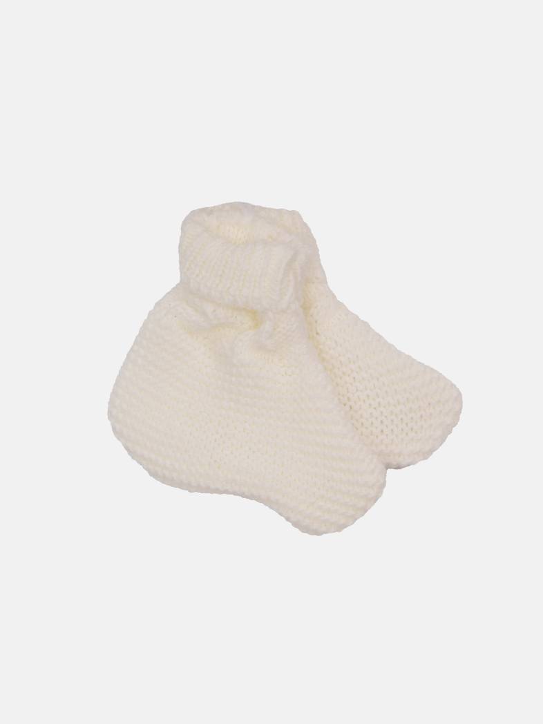 Baby Unisex Avila Collection 3-piece Ivory Knitted Set with Boots & Hat