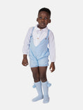 Baby Boy Juan Collection Spanish Romper Set - Baby Blue
