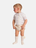 Baby Boy Spanish Ceremony Romper - Cream / Ivory