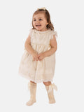 Baby Girl Spanish Ceremony Lace Dress - Cream/Ivory