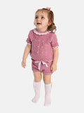 Baby Girl Julia Collection 4-piece Spanish Knitted Set - Lilac Pink