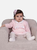 Baby Girl Lola Collection 2-Piece Knitted Dress Set - Baby Pink
