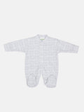 Tiny Baby Unisex Sheep Sleepsuit - White & Grey