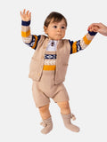 Baby Boy Marco Collection 2-piece Spanish Knitted Set - Beige