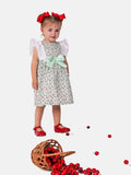 Baby Girl Cherry Collection Ruffle Spanish Dress - Mint Green