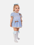 Baby Girl Rachel Collection 2-piece Spanish Knitted Set - Blue