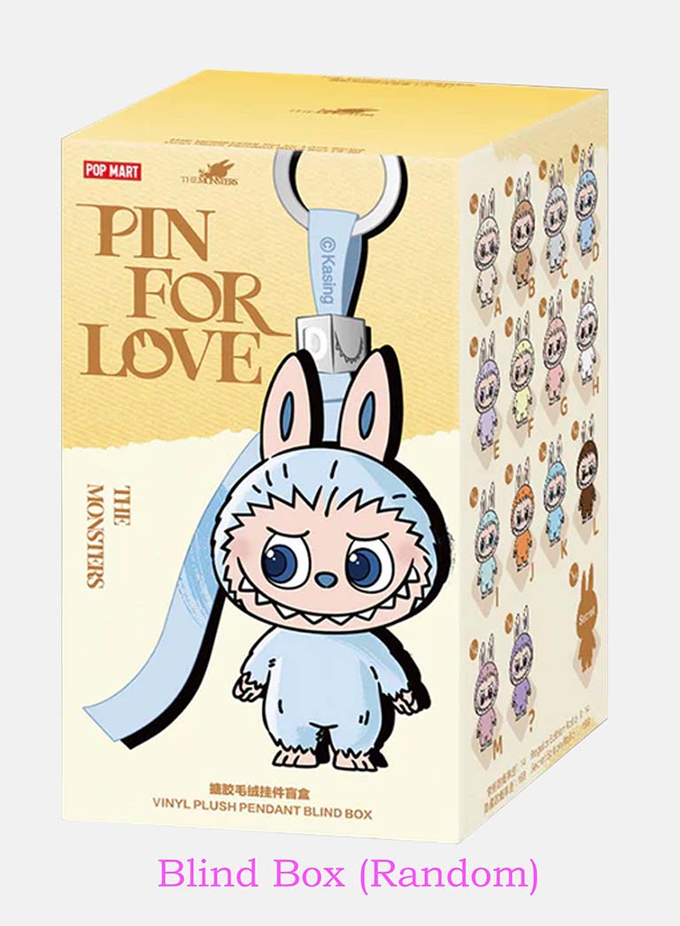 Monsters Labubu "Pin for Love A-M" MINI Edition Plush – Single Box - Unofficial item