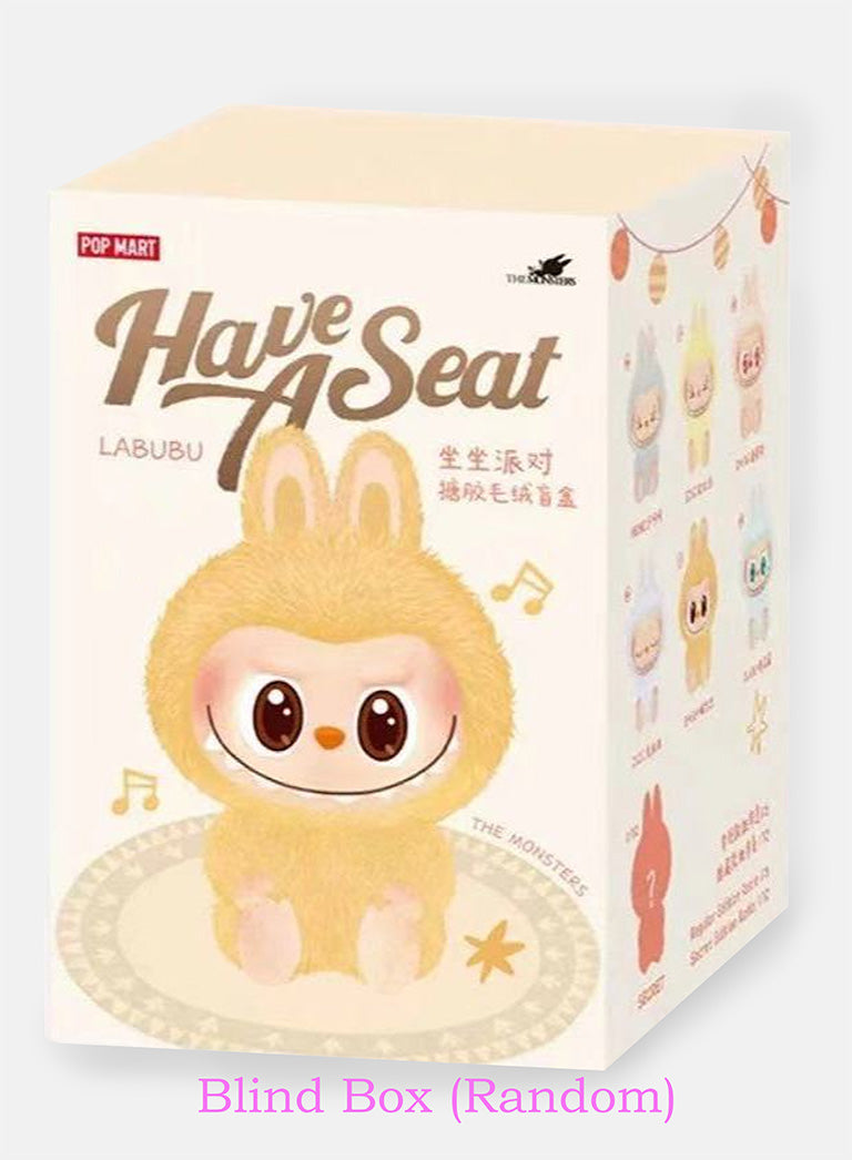 Monsters Labubu "Have a Seat" Plush LIMITED EDITION – Single Blind Box - Unofficial item