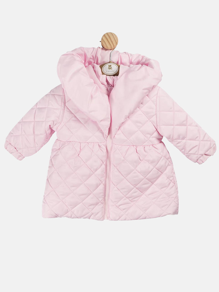 Baby Girl MINTINI Quilted Jacket - Baby Pink
