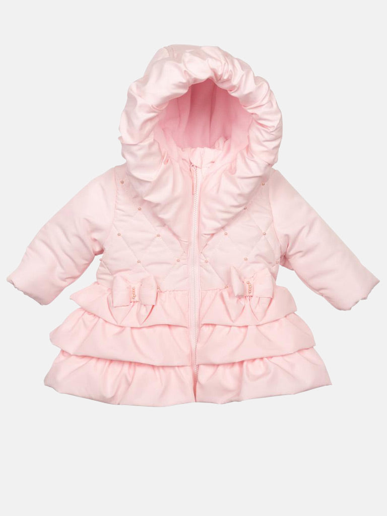 Baby Girl Mintini Pearl Detail Jacket - Baby Pink