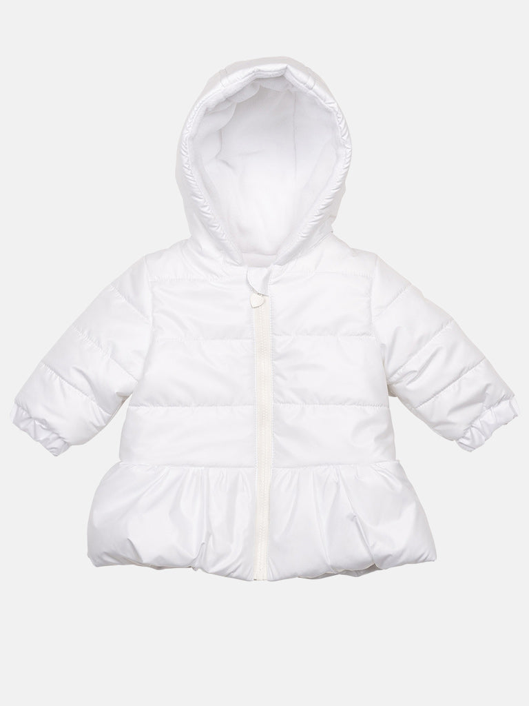 Baby Girl MINTINI Luxe Puff Jacket - White