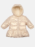Baby Girl MINTINI Luxe Puff Jacket - Champagne