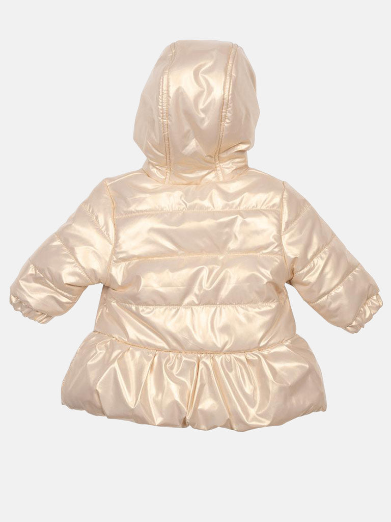Baby Girl MINTINI Luxe Puff Jacket - Champagne