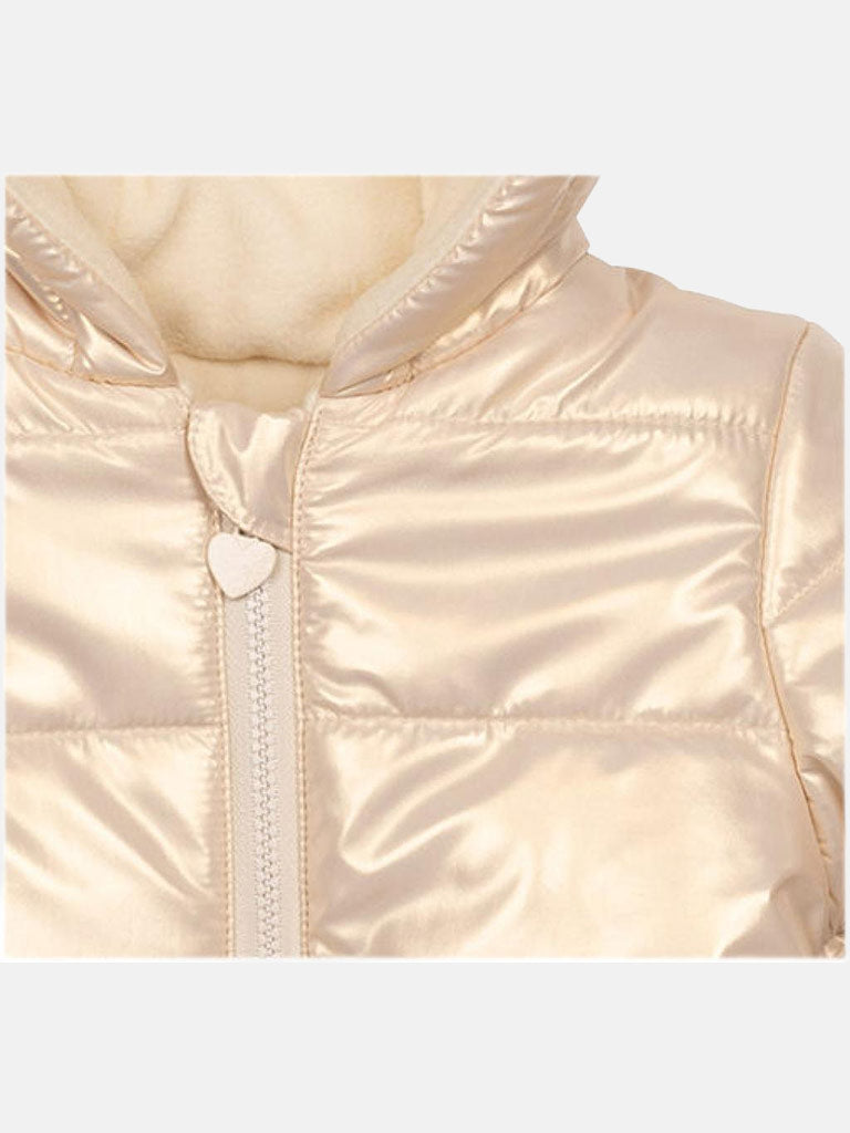 Baby Girl MINTINI Luxe Puff Jacket - Champagne