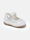 Girls Elegant Hard Soled Shoes Debbie - White