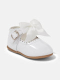 Baby Girl Satin Bow Shoes KYLIE Collection - White