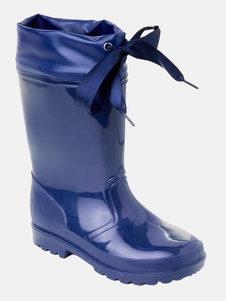 Baby Girl Wellington Boots - Navy Blue