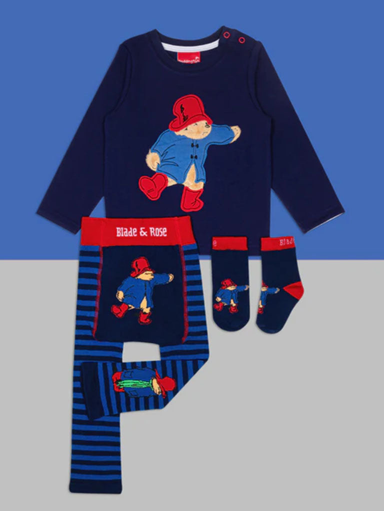 Baby BLADE & ROSE 3-piece Gift Set Paddington™ Out and About Top + Leggings + Socks
