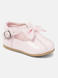 Baby Girls Satin Bow Paula Collection Shoes - Pink