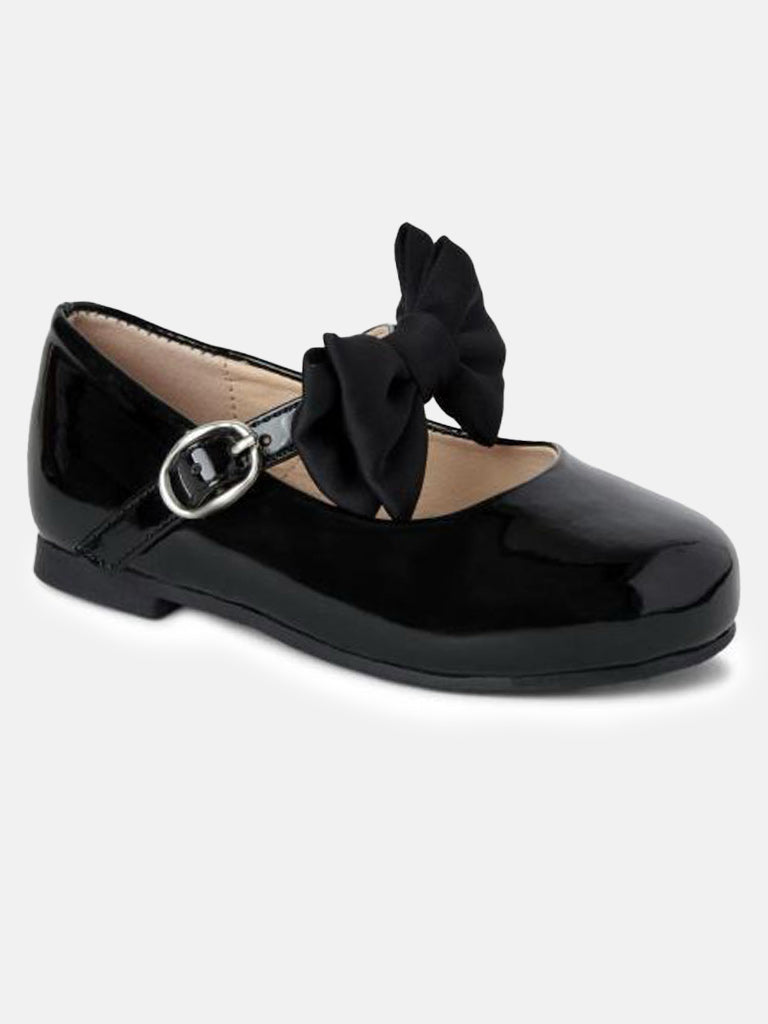 Baby Girl MARY JANE Shoes Double Bow Madeline Collection - Black