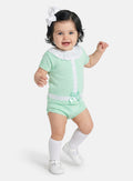Baby Girl Rebeca 2-piece Spanish Knitted Set - Mint Green