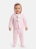 Baby Reyes Collection 2-piece Spanish Knitted Set - Baby Pink