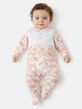 Baby Grow Safari Collection with Buttons - Orange