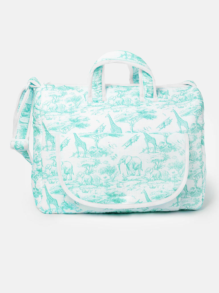 Safari Collection Changing Bag - Mint Green