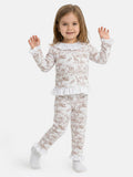 Girl Safari Collection 2-Piece Pyjama Set - Beige