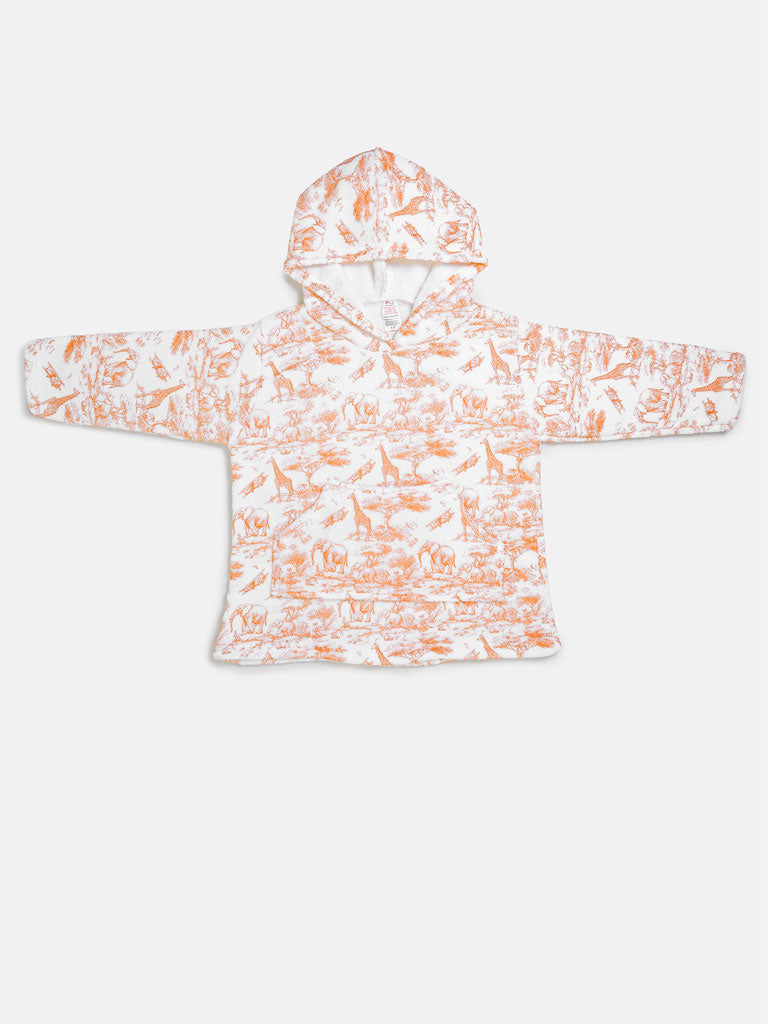 Children's Safari Collection Snuggle Hoodie - Orange