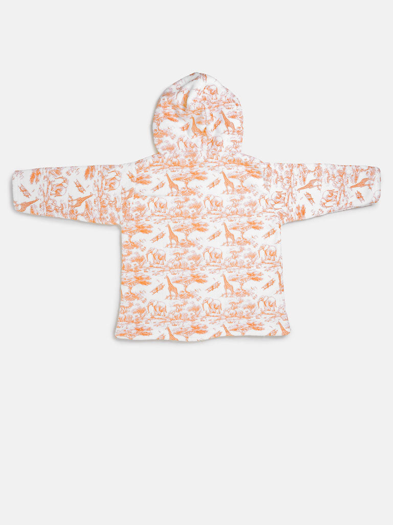 Children's Safari Collection Snuggle Hoodie - Orange