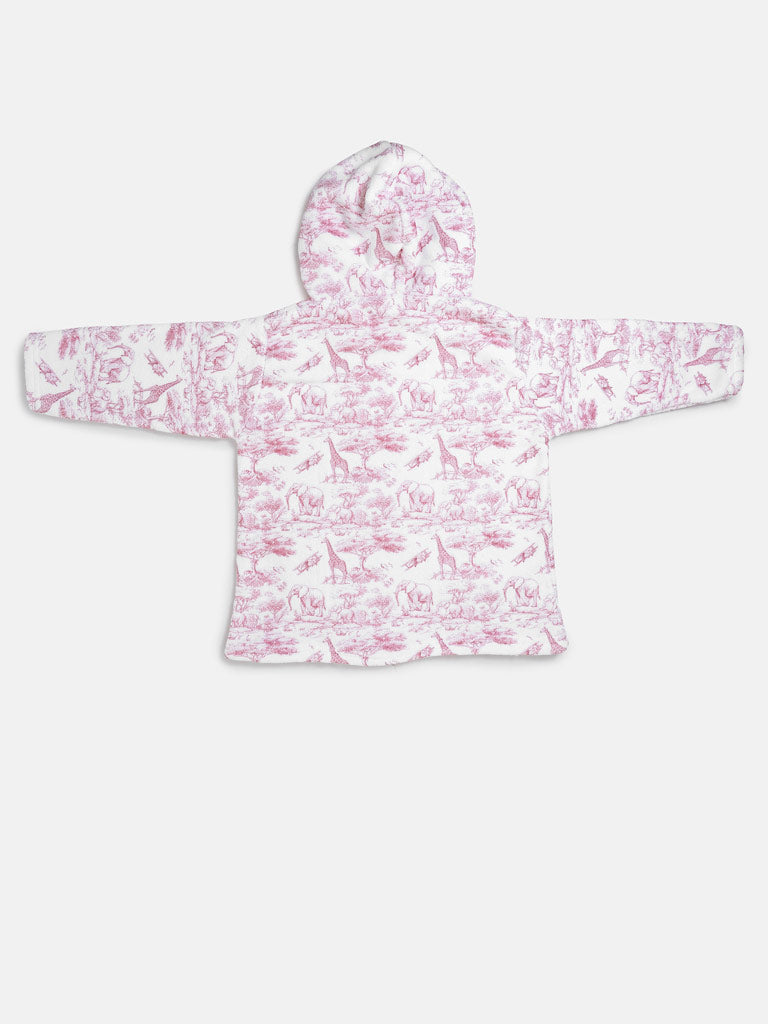 Children's Safari Collection Snuggle Hoodie - Baby Pink