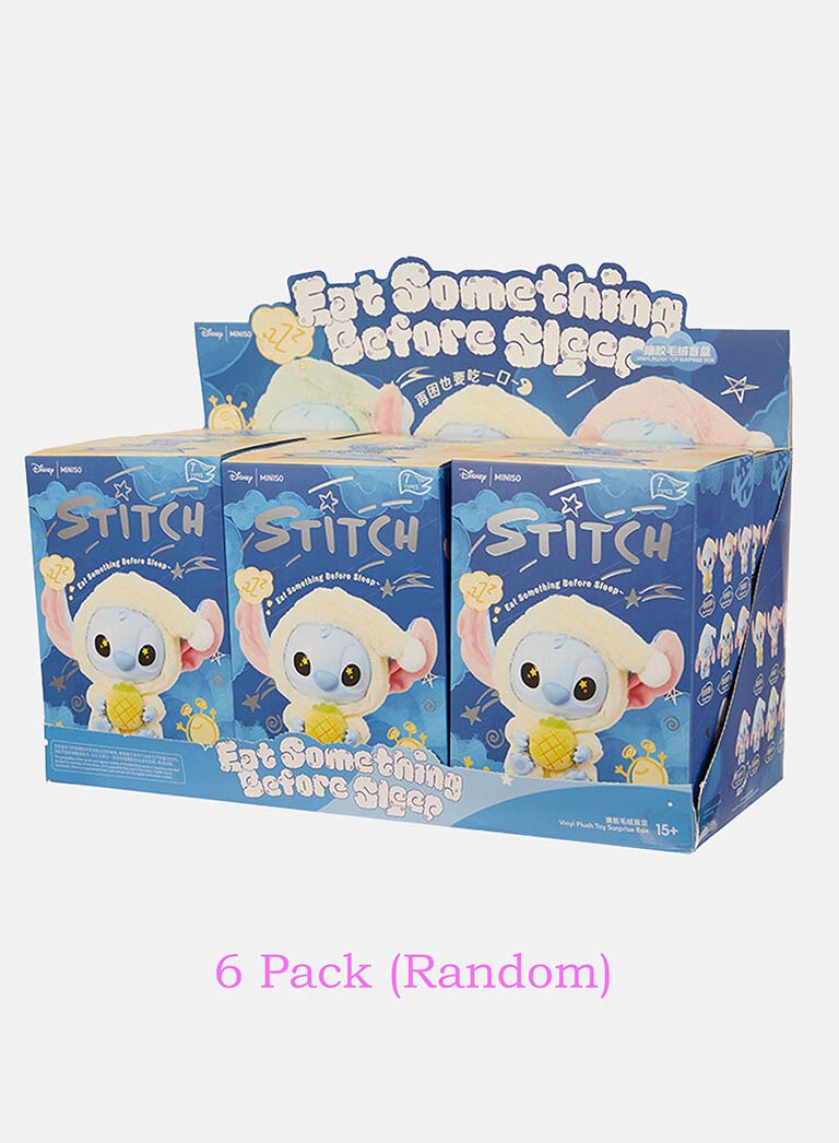 Stitch "Eat Something Before Sleep" 5+1 FREE Plush Toy – Blind Box - Unofficial item