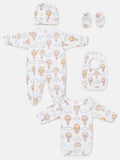 Baby All-In-One 5-Piece Set Hot Air Balloon Collection - Beige