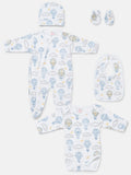 Baby All-In-One 5-Piece Set Hot Air Balloon Collection - Baby Blue