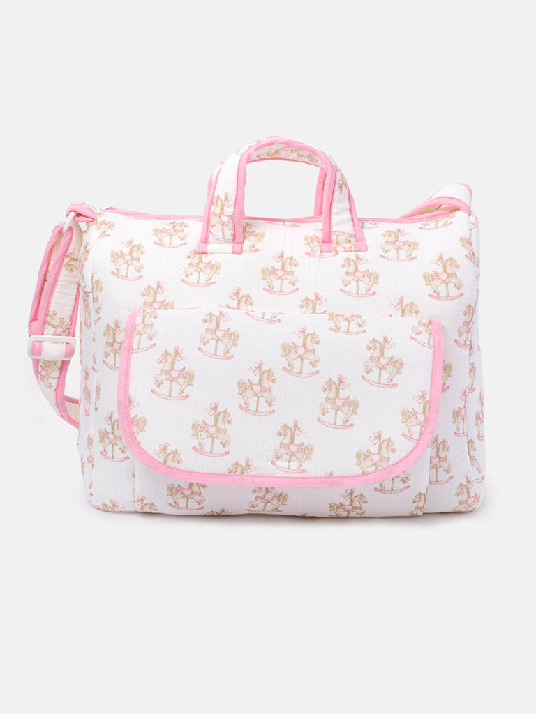 Changing Bag - Rocking Horse Collection - Baby Pink