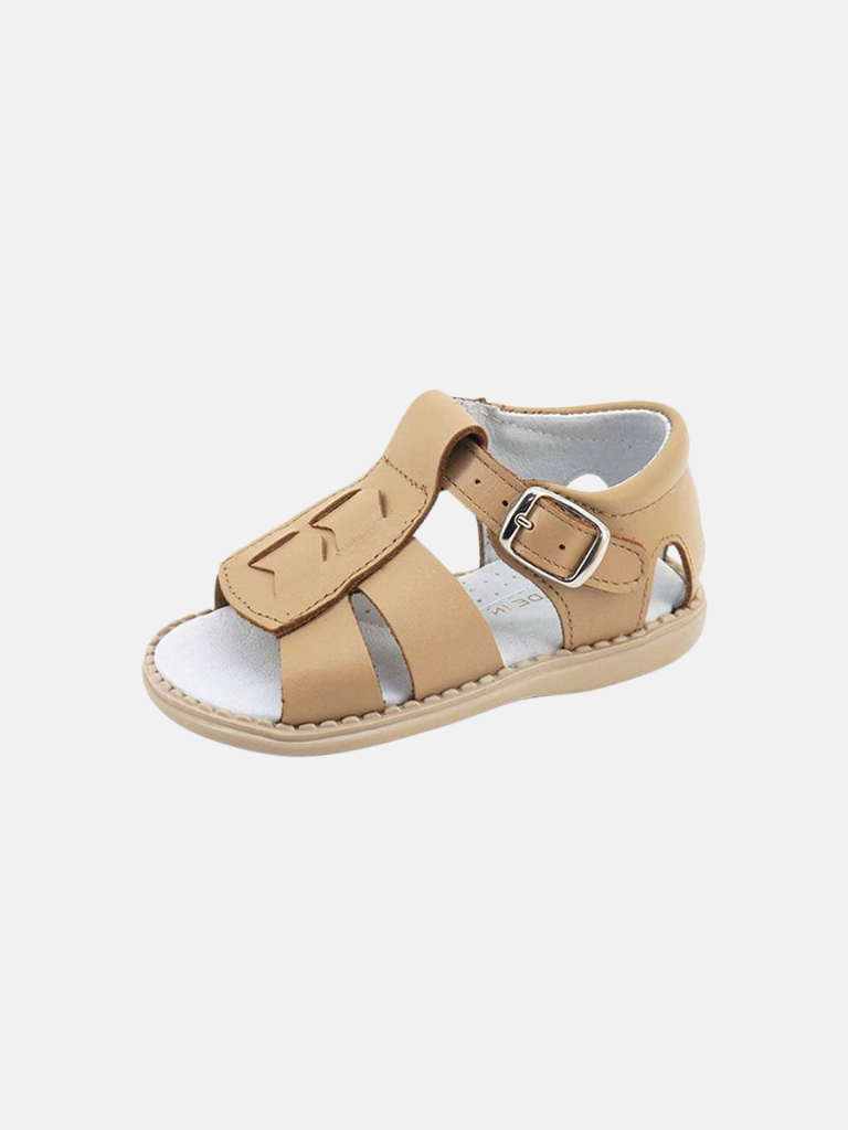 Baby Boy Aladino Spanish Cut-out Sandals -Camel