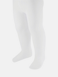 Baby Unisex Everyday Plain Tights - White