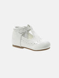 Baby Boy Buckle Strap Shoes Leo Collection - Off White Gloss