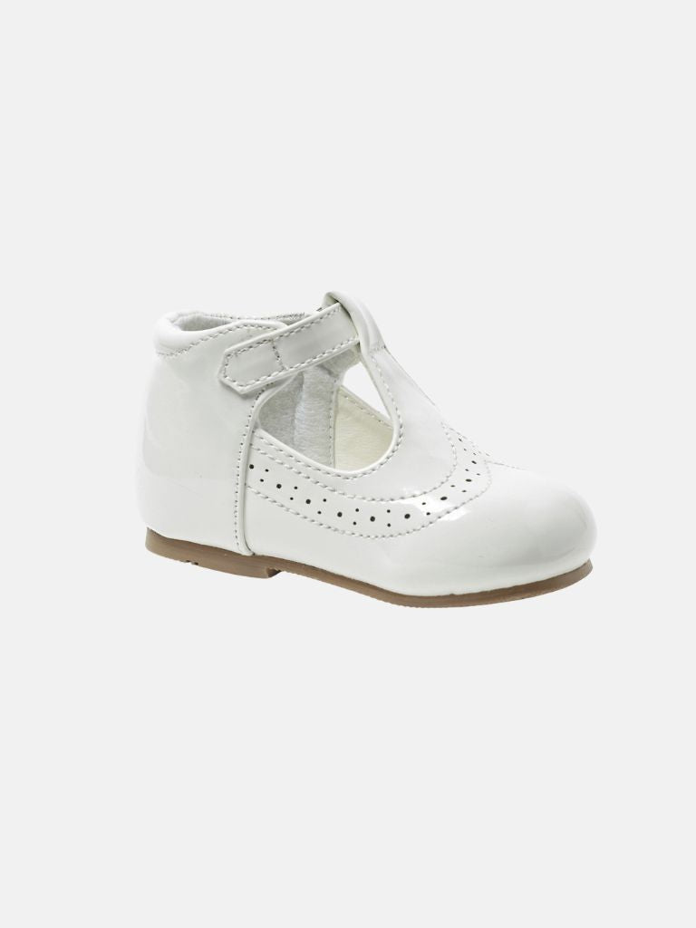 Baby Boy Buckle Strap Shoes Leo Collection- Off White