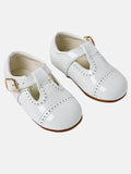 Baby Unisex Buckle Strap Shoes TIA Collection - White