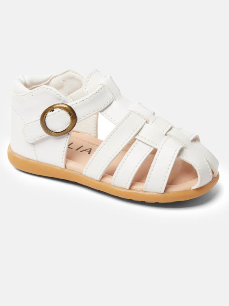 Baby Boy Melia Strap Sandals VICTOR Collection - White
