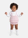 Baby Girl Nerea Collection 2-piece Spanish Knitted Set - Baby Pink