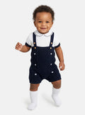 Baby Boy Alvaro Collection 2-piece Spanish Knitted Set - Navy Blue