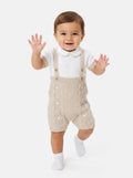 Baby Boy Alvaro Collection 2-piece Spanish Knitted Set - Beige
