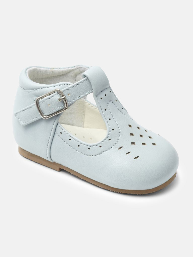 Baby Boy Buckle Strap Shoes Aaron Collection - Baby Blue