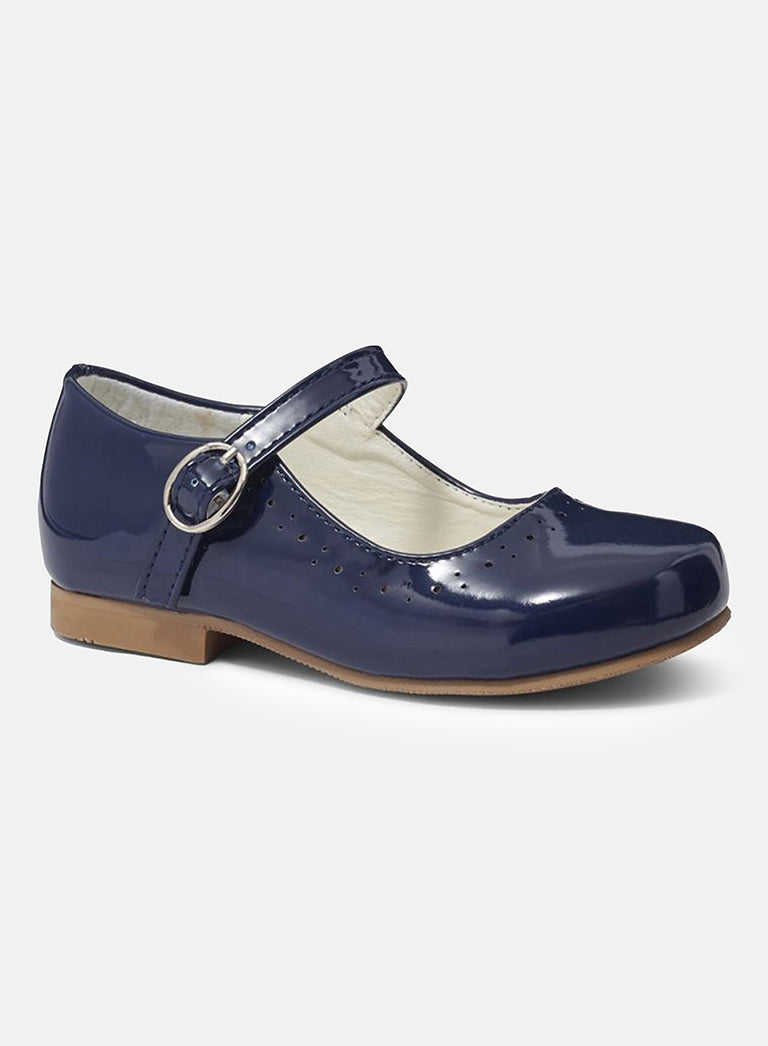 Baby Girl Mary-Jane Shoes Abbey Collection - Navy